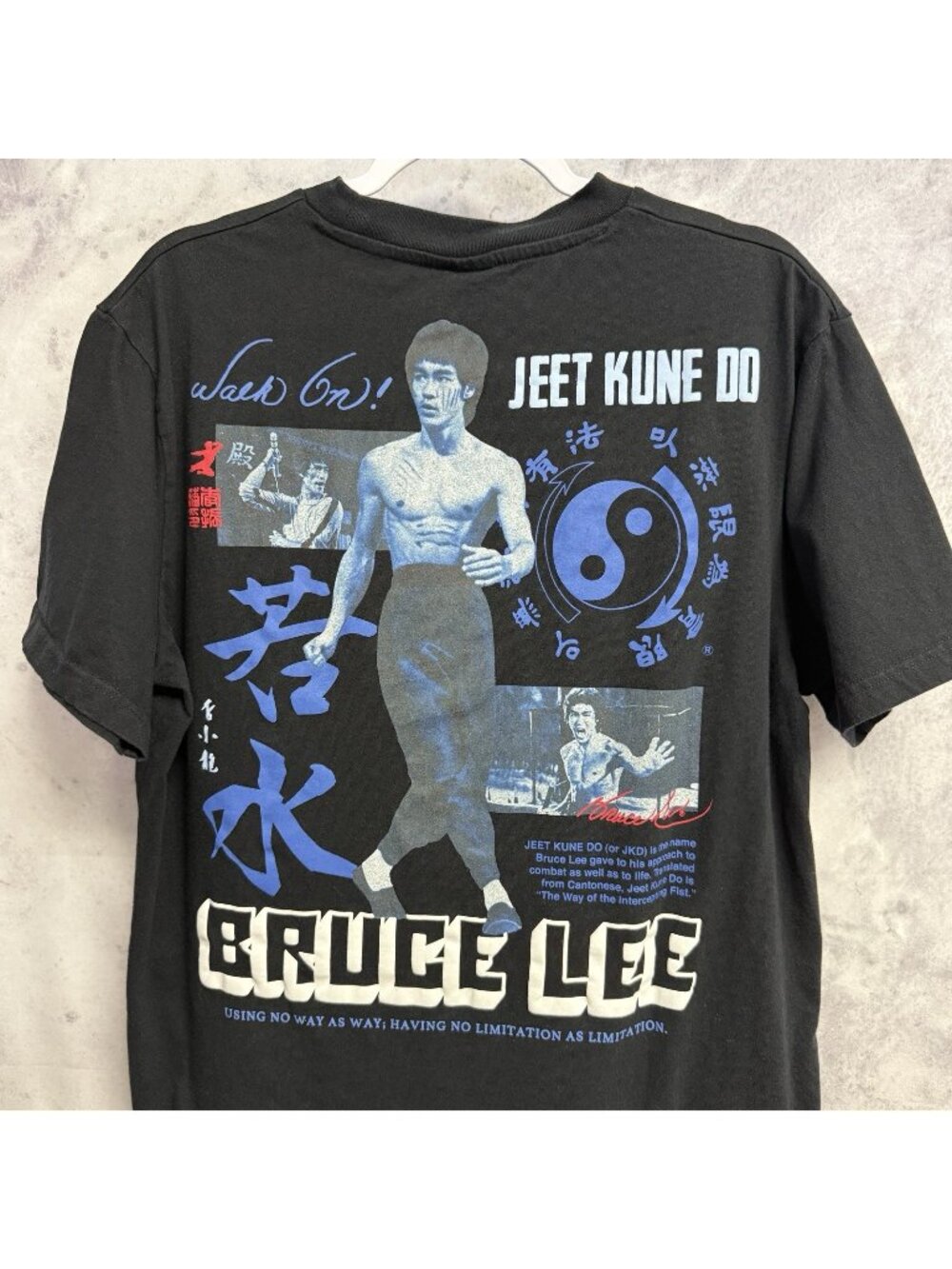 Shoe Palace Bruce Lee T Shirt Mens L Black Jeet Kune Do Martial Arts Graphic